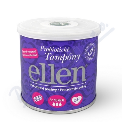 Probiotické tamp.ellen-ECO Normal 22ks