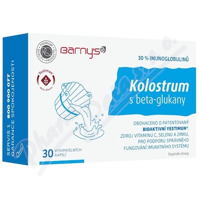 Barnys Kolostrum s beta-glukany cps.30