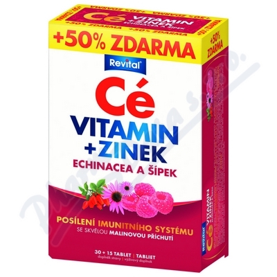 Revital Vit.C+zinek+echin.+šípek tbl45