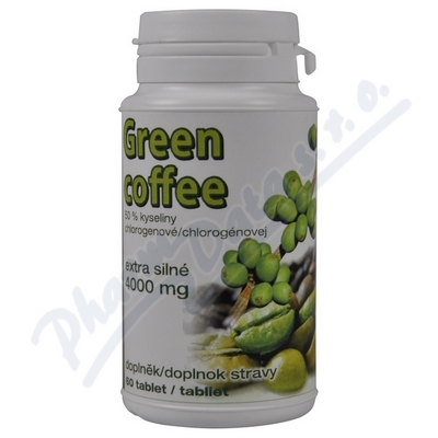 Green coffee zel.káva ext.4000mg 60tbl.