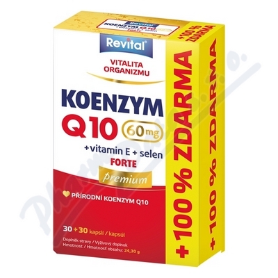 Revital KoenzQ10 60mg+Se+vit.Ecps.30+30z