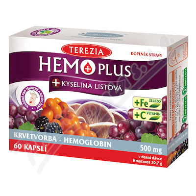 TEREZIA Hemoplus+Kys.list.cps.50+10