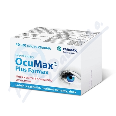 Ocumax Plus Farmax tob.40+20 zdarma