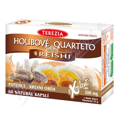 TEREZIA Houbové Quarteto s reishi60cps