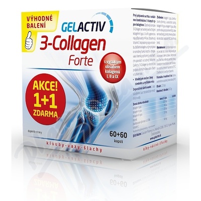 GelActiv 3-Collag.Forte 60+60cps.zdarma