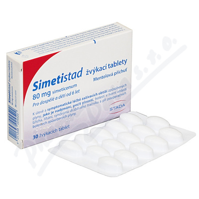 Simetistad 80mg žvýkací tbl.30