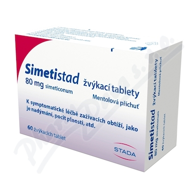 Simetistad 80mg žvýkací tbl.60