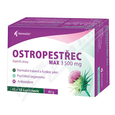 Ostropestřec Max 3500 mg cps. 45+15