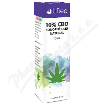 Liftea 10% CBD konopný olej 10ml