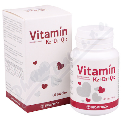 Vitamin K2+D3+Q10 Biomedica tob.60