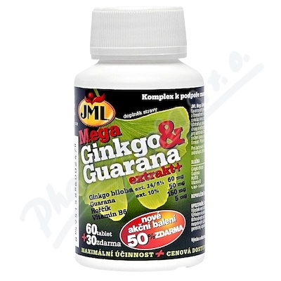 JML Mega Ginkgo Guarana+ tbl. 60+30