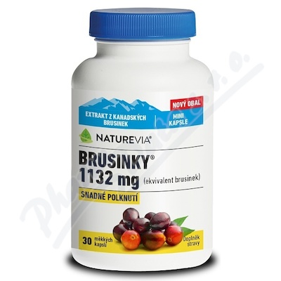 NatureVia Brusinky 1132mg cps.30