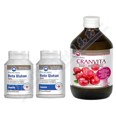 Beta Glukan Forte 1+1 cps.60 + Cranvita 500ml