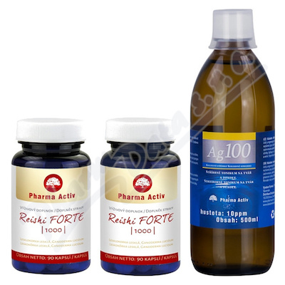 Reishi FORTE 1000 cps.90 1+1 + Ag100 10ppm 500ml