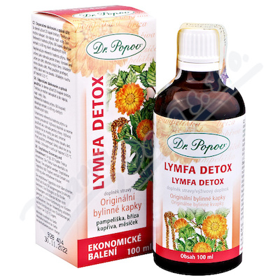 Dr.Popov Kapky bylinne Lymfa-Detox 100ml