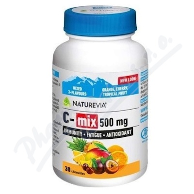 NatureVia C-MIX 500mg žvýk.30 tbl.