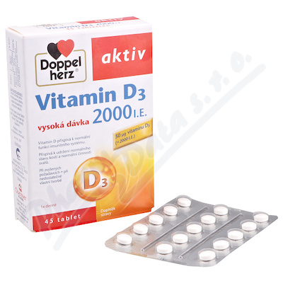 Doppel Herz Vit.D3 2000 IU 45 tbl.