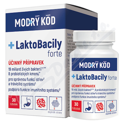 LaktoBacily FORTE tob. 30 MODRY KOD