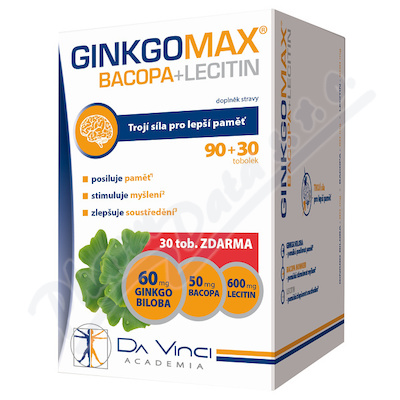 GinkgoMAX+Bacopa+Lecitin D.V.A.tob.90+30