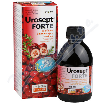 DR.MULLER Urosept Forte bez cukru 245ml