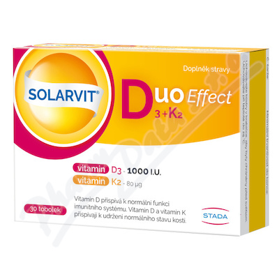 SOLARVIT Duo Effect D3+K2 tob.30