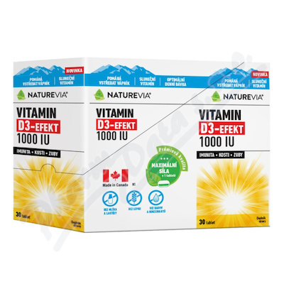 NatureVia Vit.D3-Efekt 1000 IU 30x10 BOX