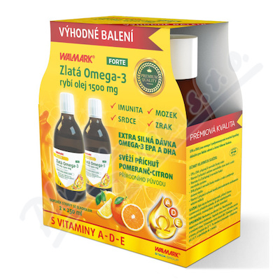 W Zlatá Omega-3 1500mg 2x250ml Promo