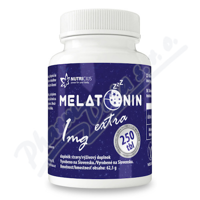 Melatonin 1mg extra tbl.250 nove