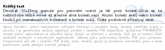 Krátký popis produktu